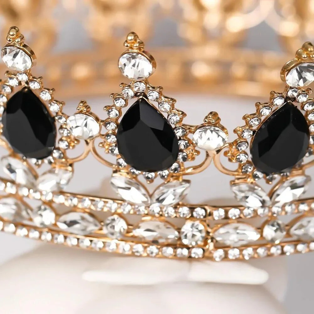 Women Crown Rhinestone Tiara Bridal Headband Party Hair Accessories for Weddings